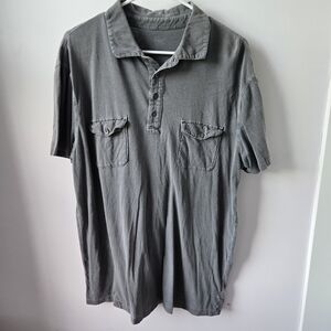 GAP Gray Polo Shirt Short Sleeve Casual